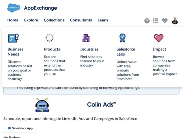 AppExchange Apps Screenshot